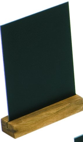 Tafelhalter Buche, mit Kreidetafel DIN A 6 hoch