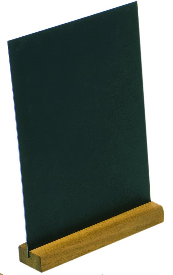 Tafelhalter Buche, mit Kreidetafel DIN A 4
