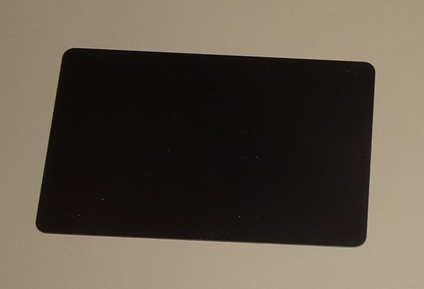 Preisschildcards 86 x 54 x 0,76 mm, schwarz glänzend,  500 St.
