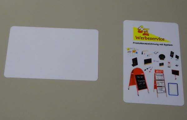 Preisschildcards 86 x 54 x 0,76 mm, weiß,   500 St.