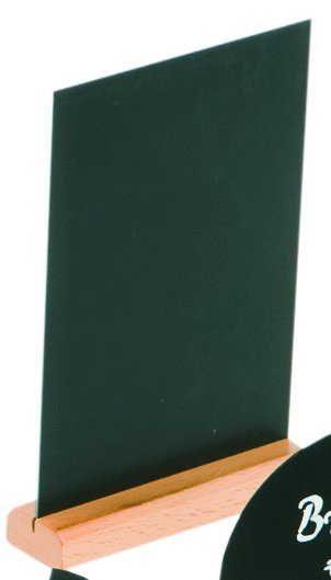 Tafelhalter Buche, mit Kreidetafel DIN A 5 hoch